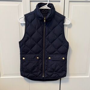 J. Crew Navy Quilted Vest